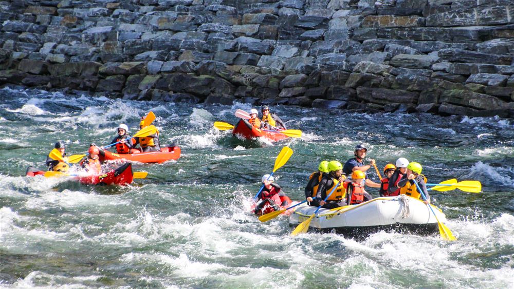 family rafting